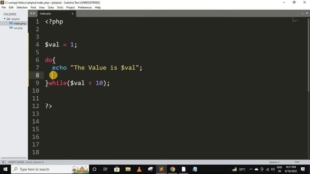 Do while loop in php | php tutorial for beginners full - 23 | php tutorial | php full course #php смотреть онлайн