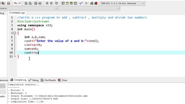 C++ Program To ADD, SUB, MUL and Divide Two Numbers смотреть онлайн