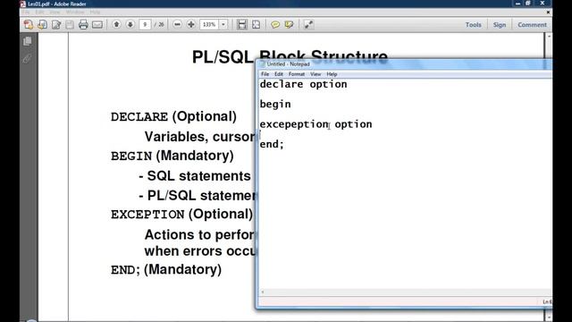 شرح PL/SQL Fundamentals lesson 1 смотреть онлайн