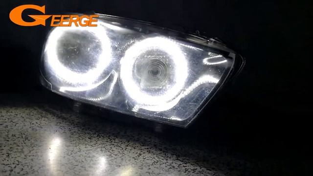 For Volkswagen VW Scirocco 2008-2013 Pre facelift Ultra bright SMD LED Angel Eyes halo rings kit смотреть онлайн