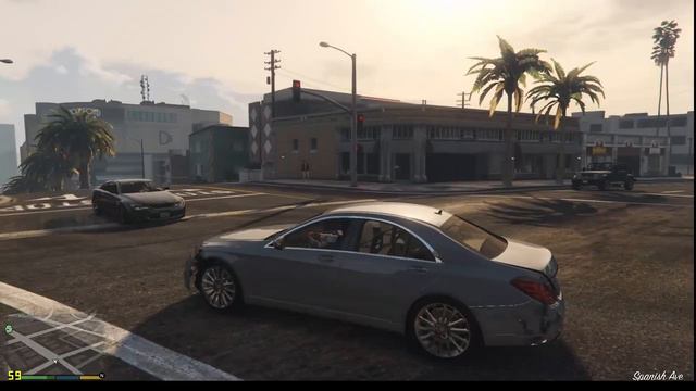 Grand Theft Auto V - Mercedes-Benz S500 W222 Test Drive & Explosion! смотреть онлайн