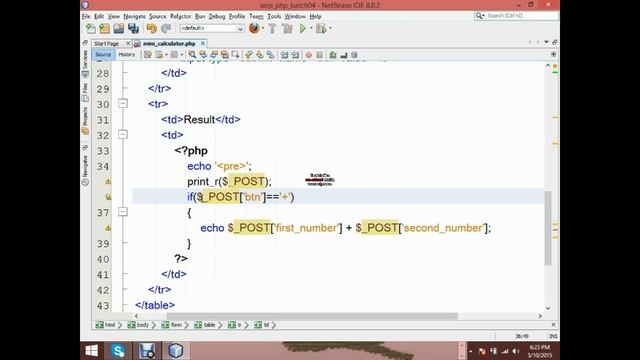 mini calculator in php смотреть онлайн