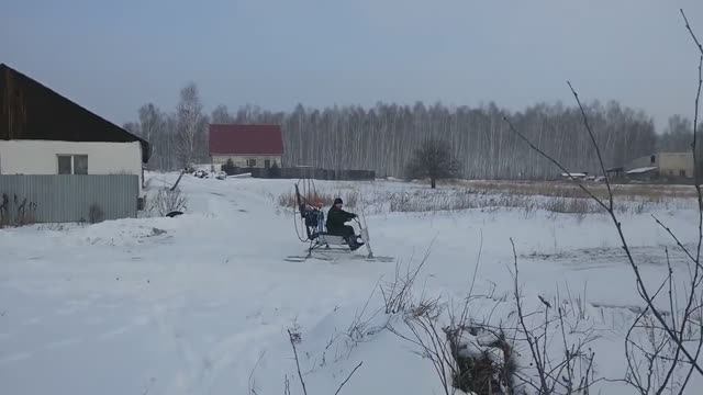 SUPER Аэросани! Первый выезд! смотреть онлайн