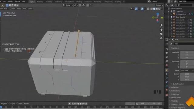 Detailed Tutorial on Hard Surface Modelling in Blender with Fluent Add-on смотреть онлайн