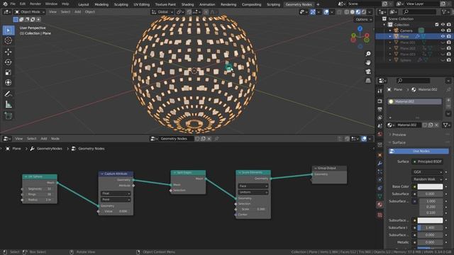 Blender Tutorial - Geometry nodes - Split faces смотреть онлайн