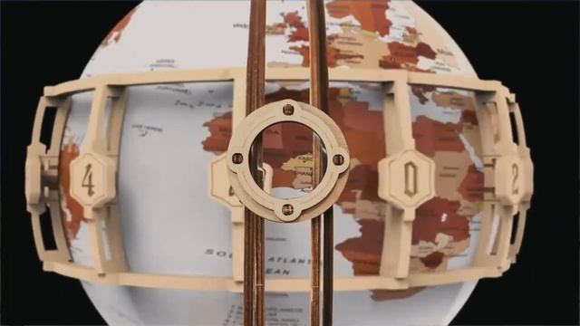 Robotime ROKR Globus - 3D механическая головоломка (пазл) из дерева смотреть онлайн