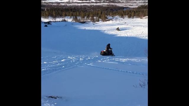 Snowmobile jumps in Storlien смотреть онлайн