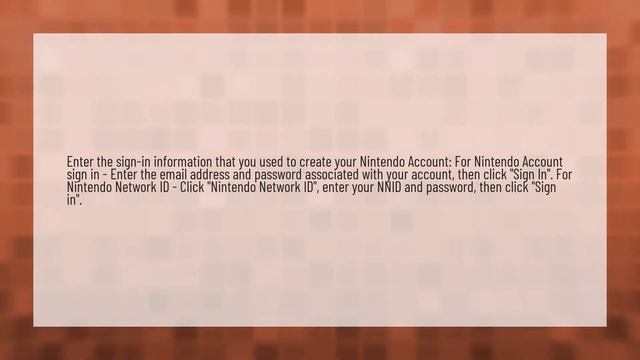 What is Nintendo sign in ID? смотреть онлайн