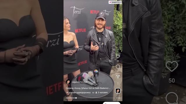 Чагатай Улусой на презентации сериала Портной #short смотреть онлайн