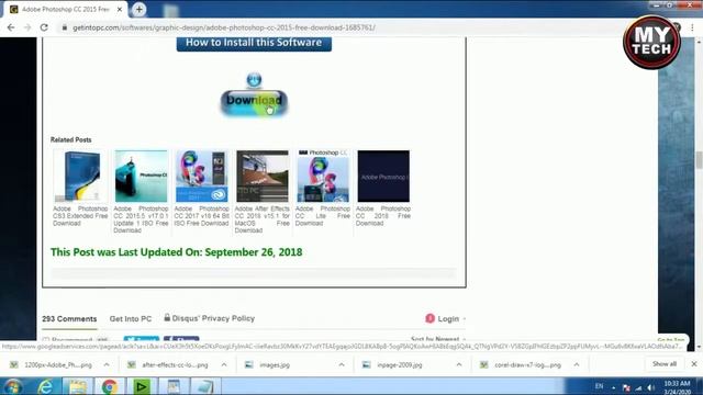 How To Download Adobe Photoshop CC 2015 | Free Download | MY TECH смотреть онлайн
