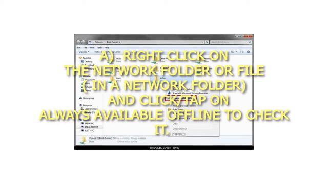 How to Make Network Files or Folders Available Offline in Windows 7 and Windows 8 смотреть онлайн