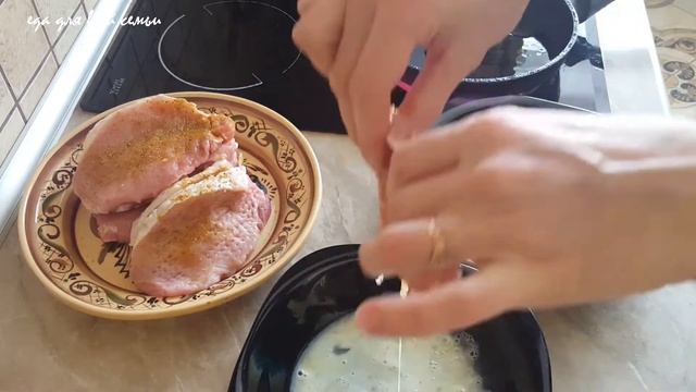 Натуральные свиные отбивные в кляре, домашний рецепт. смотреть онлайн