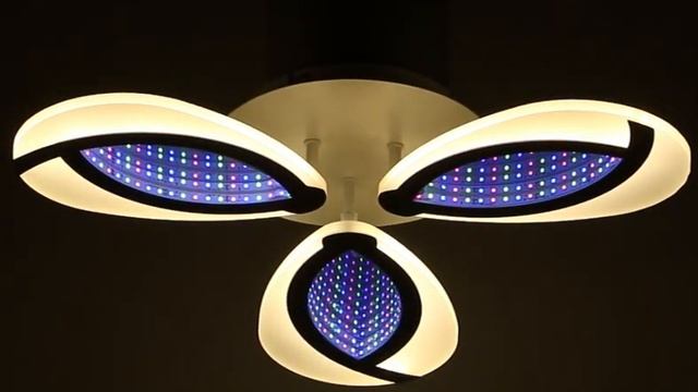 Люстра с ПДУ 69664/3WT LED 69Вт диммер 3000-6000K белый 55х55 см 5130687 смотреть онлайн