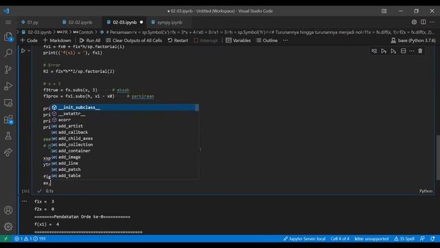 Metode Numerik Menggunakan Python: Deret Taylor: Contoh soal смотреть онлайн