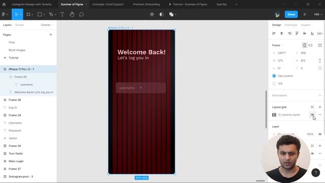 Premium Log In Screen | Onboarding | Summer of Figma | Tips & Tricks смотреть онлайн