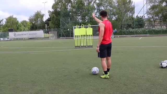 How to take a free kick from centre-right | Soccer free kick technique смотреть онлайн