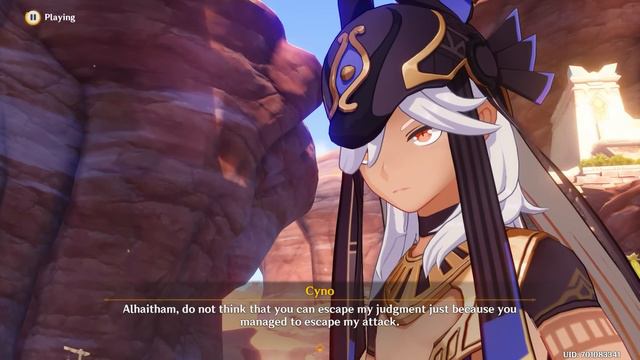 Cyno & Alhaitham Spar Fight CUTSCENE (Physically and verbally) - Genshin Impact Archon Quest смотреть онлайн