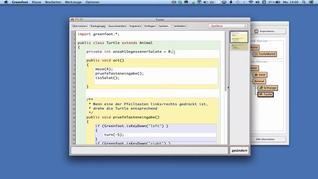 Greenfoot Tutorial Teil 11 - Erste Verwendung von Variablen смотреть онлайн