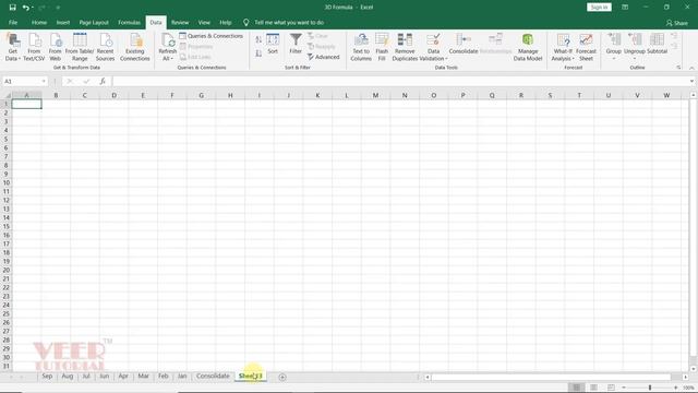 Consolidate Data in Excel using 3D Formula and Consolidation смотреть онлайн