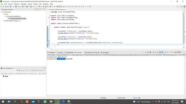 Curso Java | Fechas: Como Crear Un LocalDateTime A Partir De Un LocalDate y Un LocalTime смотреть онлайн