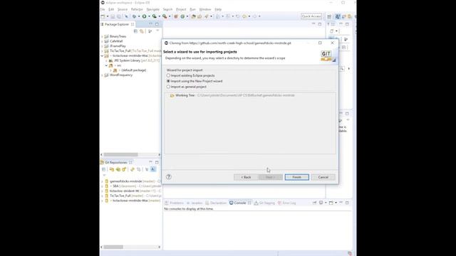 GitHub Import into Eclipse смотреть онлайн