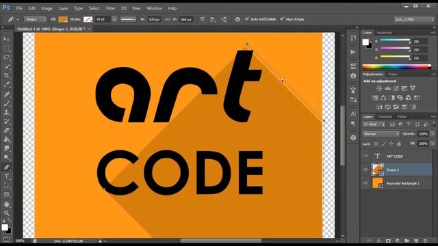 Tutorial Mudah Membuat Logo Teks Flat / Material Design Photoshop [JAC Art Code] смотреть онлайн