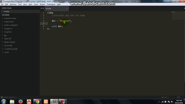 Basic PHP Variable & Var_Dump | Krypton смотреть онлайн