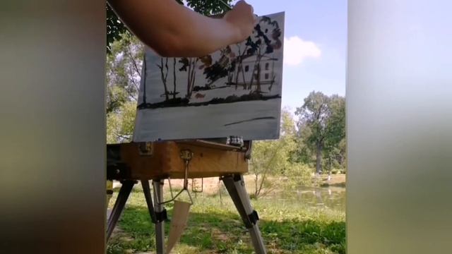 26.06.2022г. Мастер-класс "Летний пейзаж". Холст на картоне, масло. смотреть онлайн