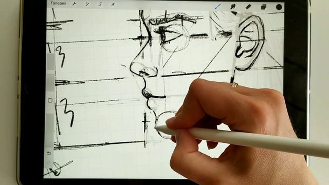 Уроки рисования | Как нарисовать женское лицо в профиль. Простые пошаговые инструкции смотреть онлайн