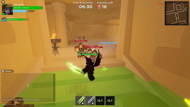 Carrying people in Rumble Quest but I make them kill the final boss смотреть онлайн
