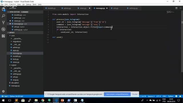 Live de Python #44 - Criando um bot para telegram (Com Rafael Galleani) смотреть онлайн