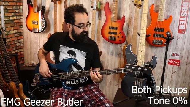 DiMarzio Relentless Vs EMG Geezer Butler Ft. The FGN JMP Mighty Power - LowEndLobster Tone Shootout