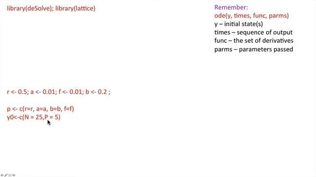 Lotka Volterra Equations in R смотреть онлайн