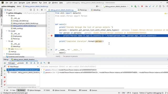 Python Debugging using Pycharm - Part3- Using Conditional Breakpoint смотреть онлайн