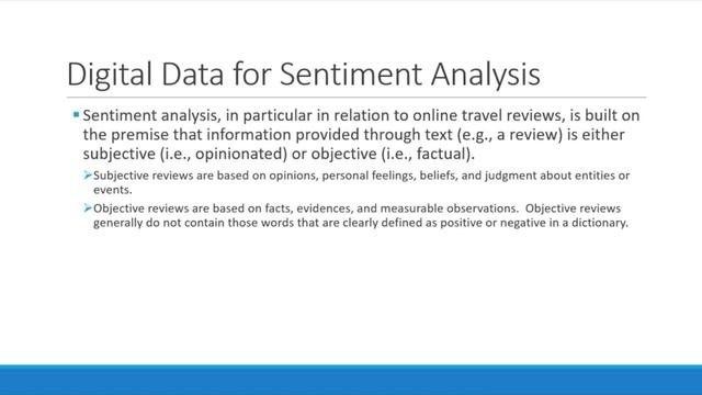 02 Sentiment Analysis in Tourism Studies смотреть онлайн