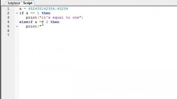 Roblox Lua Tutorials - 6: if, else and elseif statements