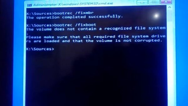 the operating system couldn't be loaded because the system registry file is missing or contains err