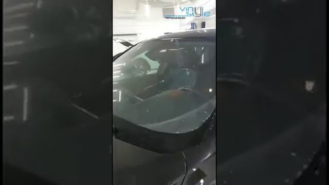 Затонировали лобовое стекло атермальной плёнкой UltraVision 20% затемнения смотреть онлайн