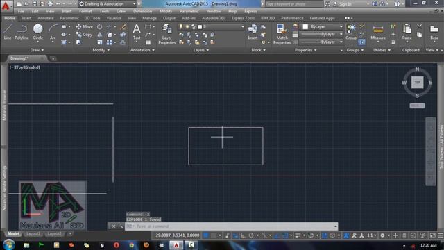 Tutorial AutoCAD 2015 - Explode смотреть онлайн