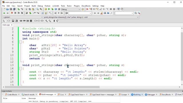 PASS STRING/CHAR ARRAY/CHAR POINTER TO FUNCTION IN C++ | 2020 смотреть онлайн