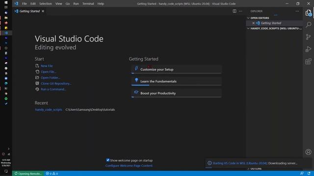 How to Open WSL2 Terminal and Folder in VScode смотреть онлайн