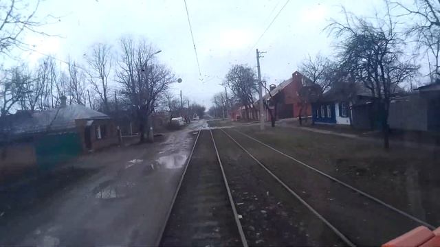 Трамвай 71-407 (№387). город Таганрог смотреть онлайн
