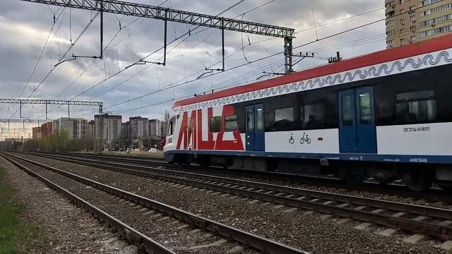 Станция МЦД-2 Щербинка. Электропоезда ЭГ2Тв-019 «Иволга 1.0» и ЭГ2Тв-040 «Иволга 2.0» смотреть онлайн