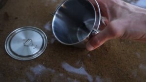 Стальная кружка-котелок River Scout 750 мл с крышкой и ручкой