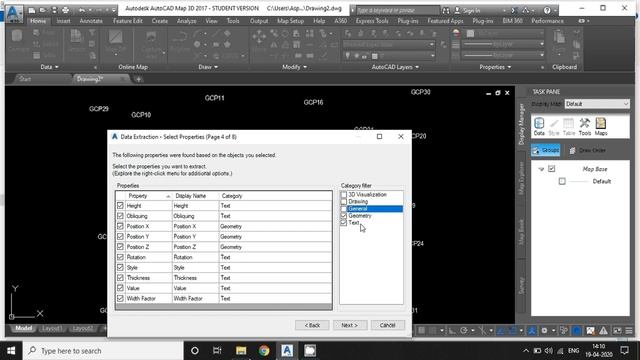 AutoCAD Map 3D - Export Point Coordinates into CSV смотреть онлайн