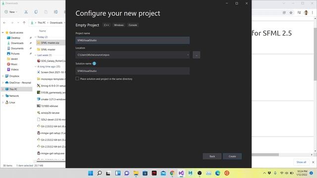 [Compile from Source] Build and Compile SFML from source on Visual Studio with CMake on Windows 11 смотреть онлайн