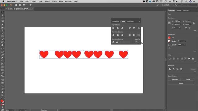 How to Distribute Objects Evenly | Illustrator Tutorial смотреть онлайн