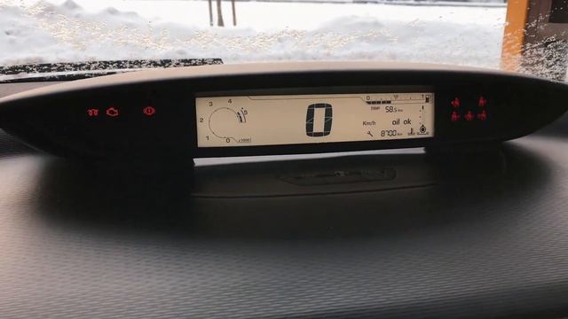-14C Degrees Cold Start Citroen C4 1.6HDi