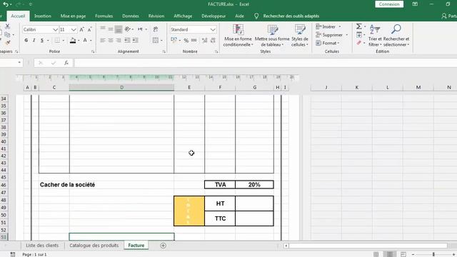 Facture en Microsoft Excel (Avec saisie automatique et import des clients) смотреть онлайн