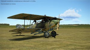 Немецкий истребитель сопровождения Halberstadt CL.II 200hp. Рассматриваем на стоянке. Симулятор  «Fl